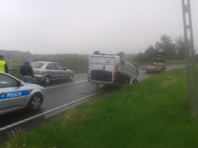 Kolizja na drodze krajowej 25 (FOTO)
