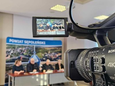 Konferencja prasowa przedstawicieli Starostwa Powiatowego w Sępólnie Krajeńskim [WIDEO]
