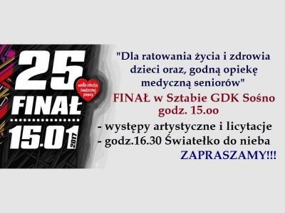 25 Finał WOŚP w Sośnie