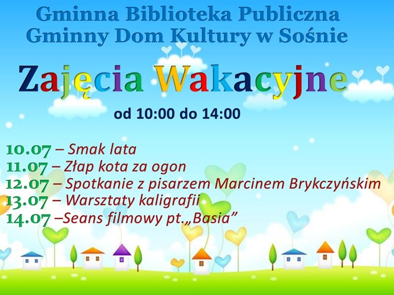 Zajęcia wakacyjne