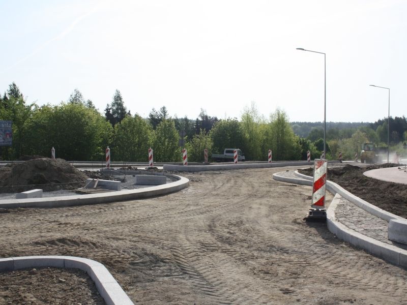 Budowa ronda w Więcborku (FOTO)